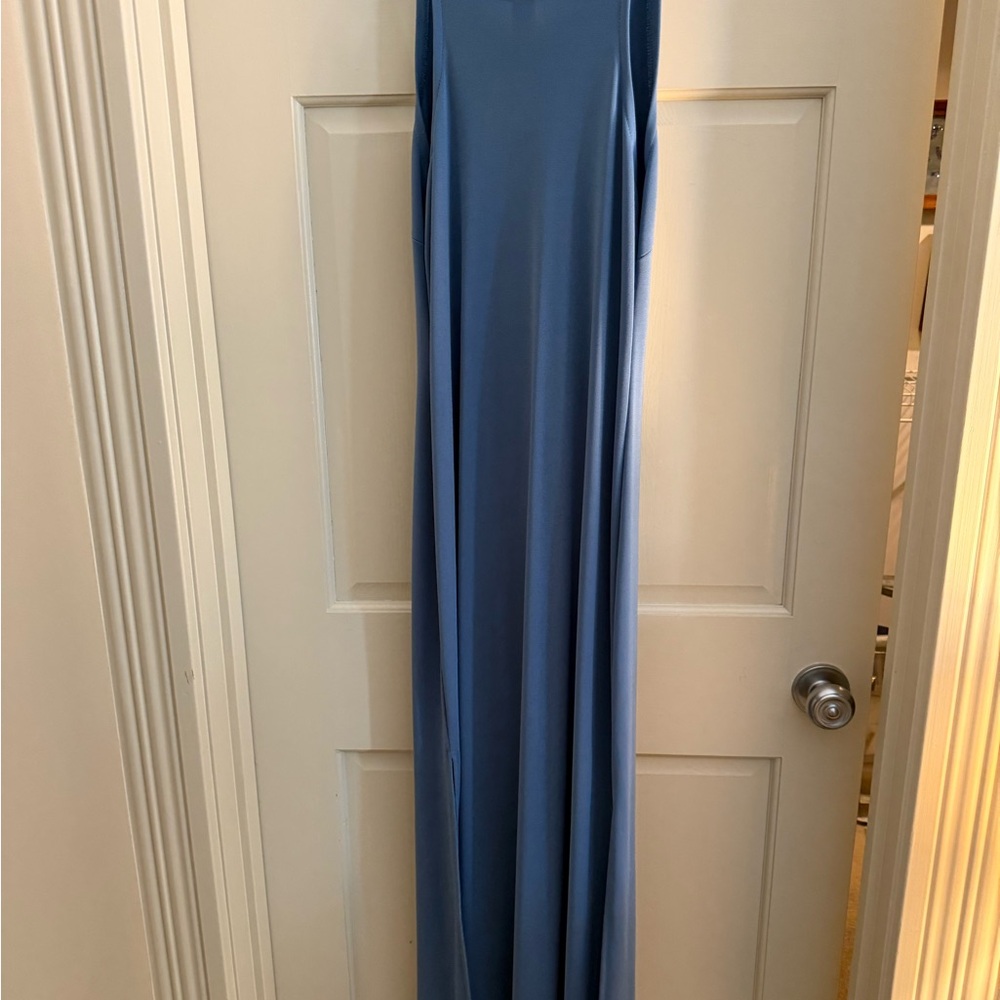 GAP Blue Halter Maxi Gown for Weddings
